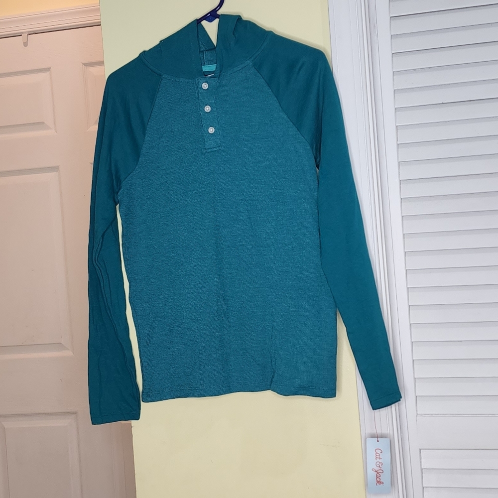 Cat & Jack Long Sleeve Hooded Shirt